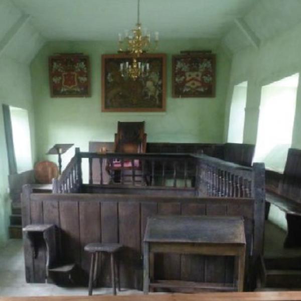 Courthouse Seating for Capital Burgesses one of whom is the Warden